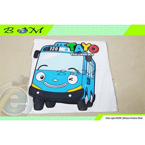 Jual Sticker Stiker Motor Mobil Gambar Cartoon Kartun Tayo Bus Bis