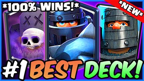 ZERO SKILL DECK BEST MEGA KNIGHT DECK IN CLASH ROYALE YouTube