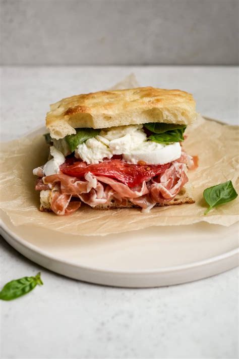 Delicious Prosciutto Sandwich (Panino) With Mozzarella, Tomato and ...