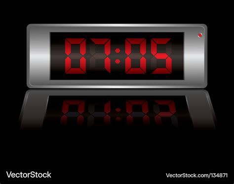 Digital alarm clock Royalty Free Vector Image - VectorStock