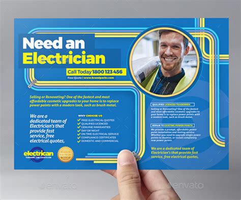 Electrician Flyer Templates | Free & Premium PSD | PNG | EPS Formats