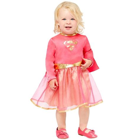 Little Supergirl Pink - Baby and Toddler Costume | Party Delights