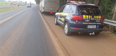 PRF flagra motorista de ônibus dirigindo sob a influência de álcool em