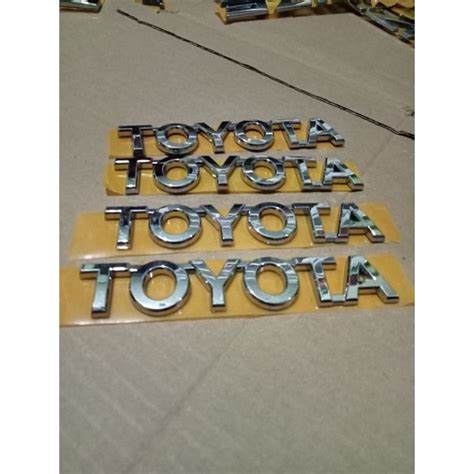 Jual Emblem Logo Tulisan Toyota Produk Original Shopee Indonesia