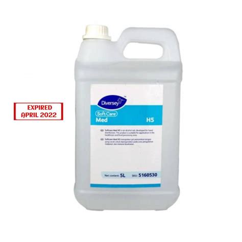 Diversey Hand Sanitizer Soft Care Med Liquid H5 5 Liter