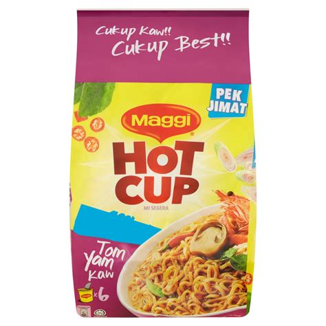 Maggi Hot Cup Tom Yam Instant Noodles 6s X 61g Shopee Malaysia