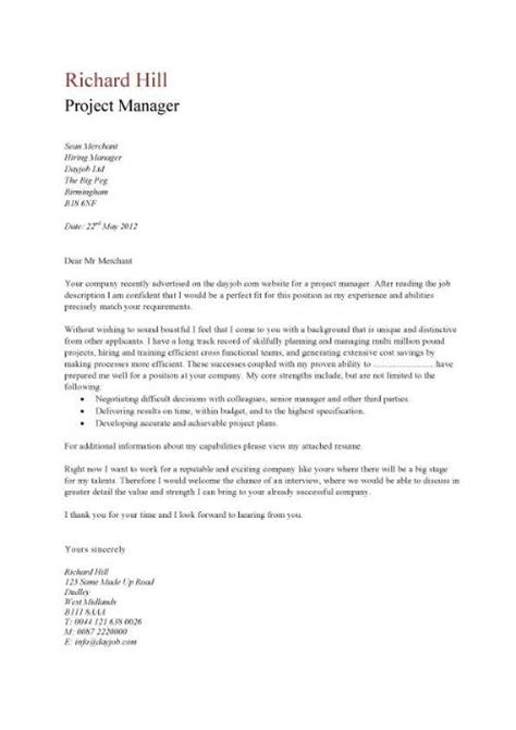 Sample Cover Letter Fotolip