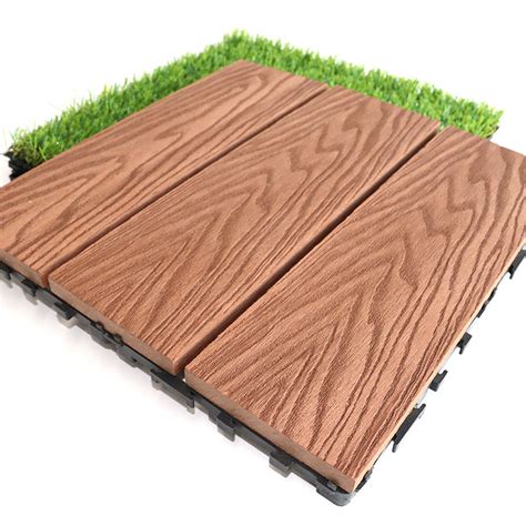 Saudi Arabia Hot Sell Anti Slip WPC Composite Floor Tile Outdoor Garden