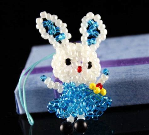 3d Animal Seed Bead Rabbit Charm Kawaii Bunny By Easyboystore 850