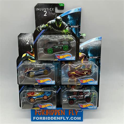 Hot Wheels Character Cars 2018 Dc Comics Injustice 2 Complete Set