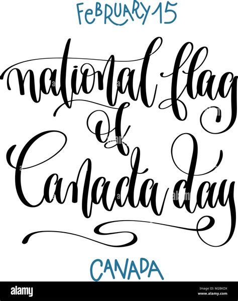 February 15 National Flag Of Canada Day Stock Vector Image Art Alamy