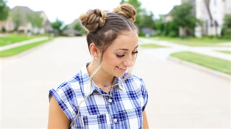 Double Braided Buns - Cute Girls Hairstyles