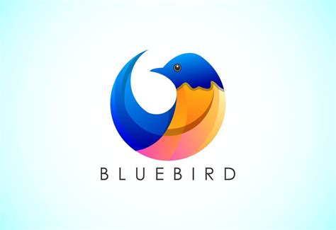 Modern colorful Bluebird logo design template vector illustration 20385641 Vector Art at Vecteezy