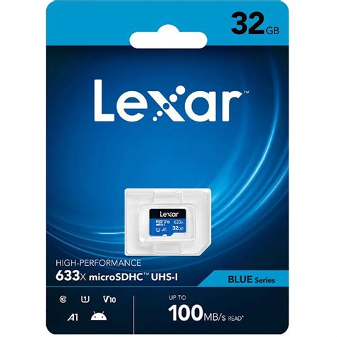 Lexar 32GB High Performance 633x MicroSDXC UHS I Card BLUE Series