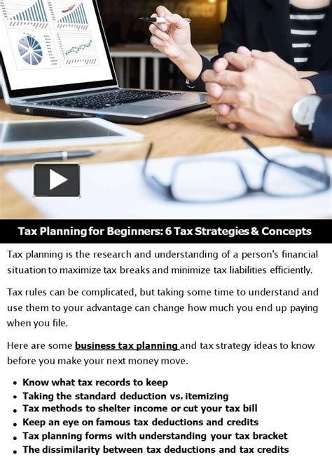 Ppt Tax Planning For Beginners 6 Tax Strategies And Concepts