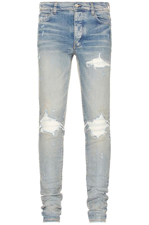 Amiri Mx1 Ultra Suede Jean In Clay Indigo Fwrd