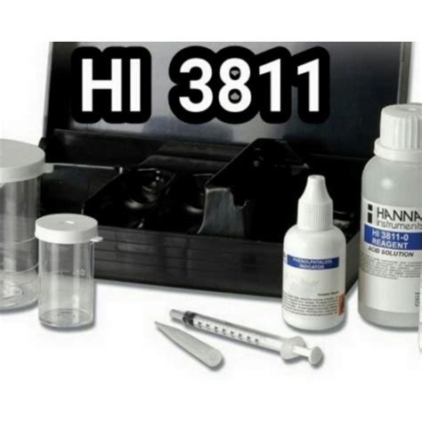 Jual Hanna Instruments HI 3811 Alkalinity Test Kit HI3811 Shopee