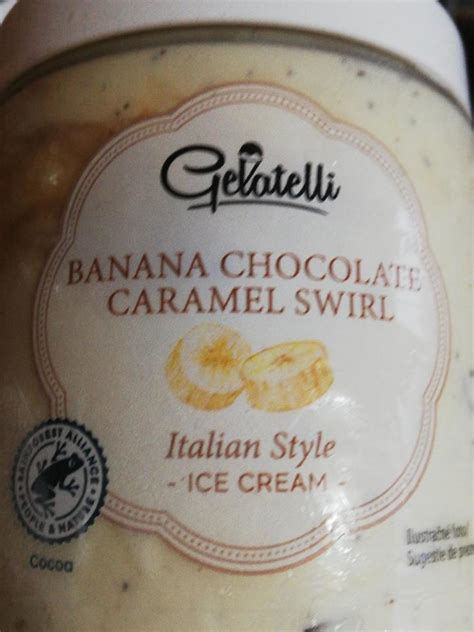 Gelatelli Banana Chocolate Caramel Swirl Ice Cream Zmrzlina Kal Rie