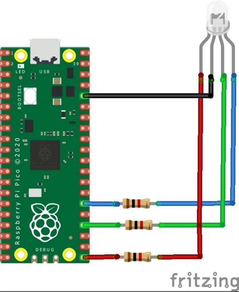 Raspberry Pi Pico And Rgb Led Example In Micropython Rp2040 Learning