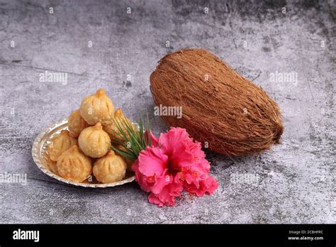 Ganesh Puja Sweet Modak Food Offered On Ganpati Festival Or Chaturthi