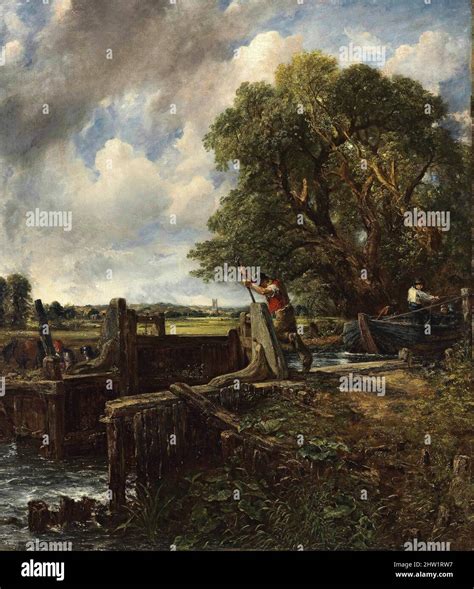 Vintage Painting By John Constable Stock Photo Alamy