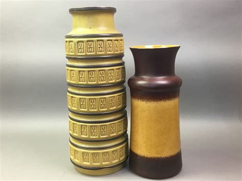 Lot 32 Two West German Pottery Vases