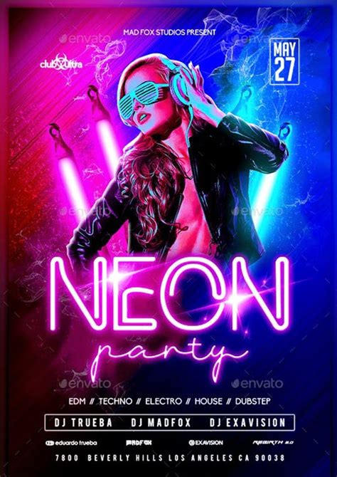 25 Premium And Free Neon Templates And Graphics To Make Your Design Glow