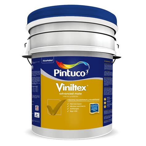 Pintura blanca de latex súper lavable viniltex de 5 galones PINTUCO