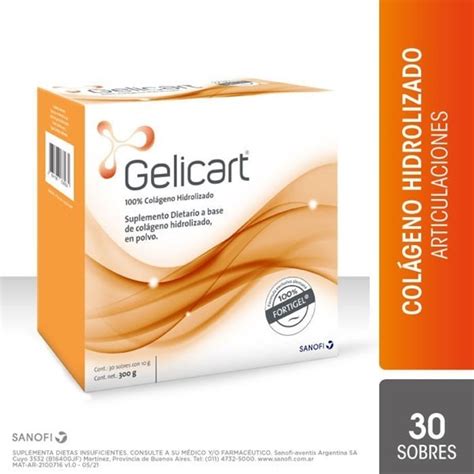 Gelicart Colágeno Hidrolizado 30 Sobres Gelicart Suplemento