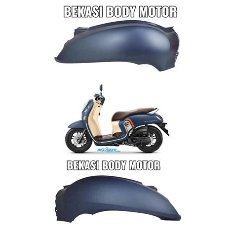 Jual Cover Body Belakang Scoopy Fi Esp K F Kanan Kiri Biru