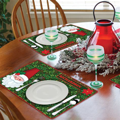 Holiday Placemat And Napkin Sets