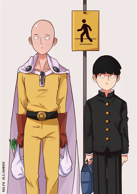 Saitama Mob Crossover By Ralphymakesstuff On Deviantart