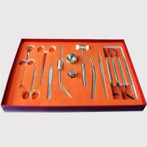 Kit D Instruments Pour Implantologie Osseuse Or Sheroski