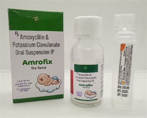 Amoxicillin Potassium Clavulanate Dry Syrup Feature Non Harmful Form Liquid At Rs 60 80