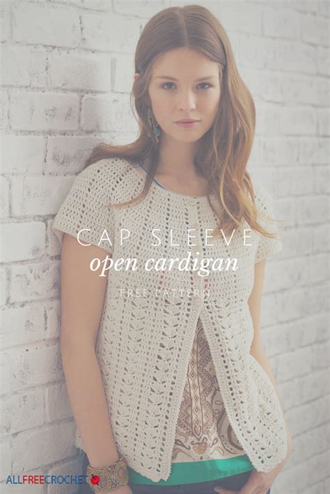 Cap Sleeve Open Cardigan Crochet Fashion Patterns Crochet Cardigan