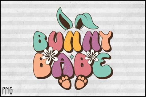 1 Retro Bunny Babe Sublimation Design Designs And Graphics