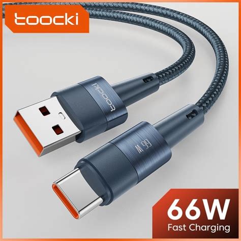 COD Toocki 66W 6A USB Type C Cable Super Quick Charge Fast Charging