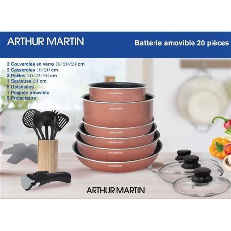 Batterie De Cuisine Pi Ces Arthur Martin Aluminium Poign E