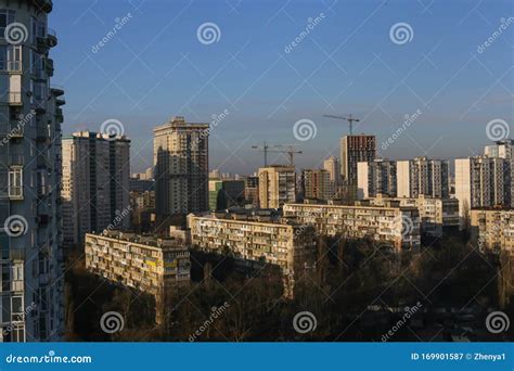 Sky-view Seattle from the Columbia Center Tower Stock Image - Image of ...