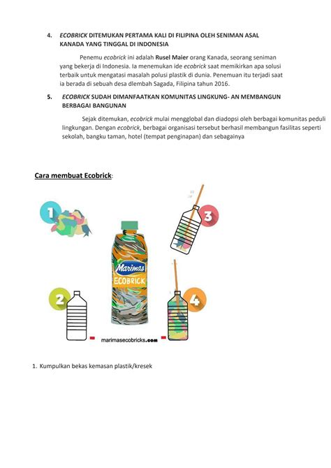 SOLUTION: Pengolahan limbah nonorganik sampah plastik menjadi ecobrick ...