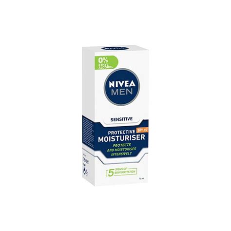 Nivea Nivea Men Sensitive Protective Moisturiser Spf15 75ml The Warehouse