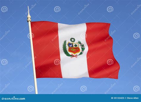 Flag Of Peru - South America Stock Image - Image of tourism, south ...