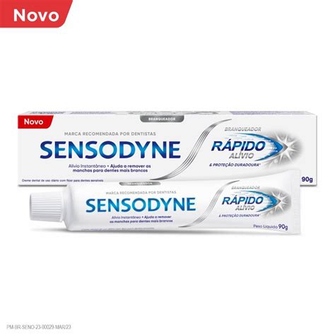 Creme Dental Sensodyne Branqueador Rápido Alívio 90g PanVel Farmácias