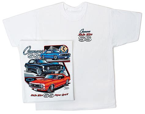 Chevy Camaro T Shirt Ss Classic Chevy Car Adult White Tee Chevy