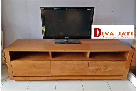 MEJA TV Jual Meja Rak Tv Kayu Jati Modern Desain Baru Berkualitas