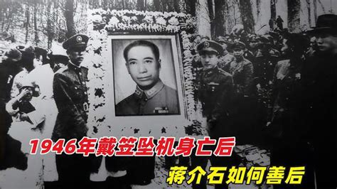 1946年戴笠坠机身亡后，儿子被解放军处决？蒋介石如何善后 影视综视频 搜狐视频