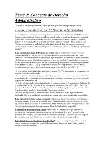 Tema Concepto De Derecho Administrativo Pdf