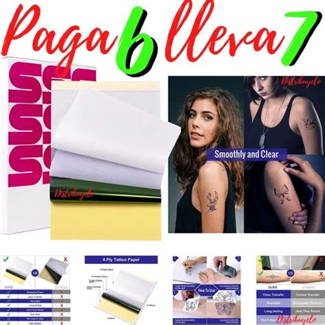 Paga Lleva Papel Hectografico Transfer Tatuaje Clubplaneta Mercadolibre