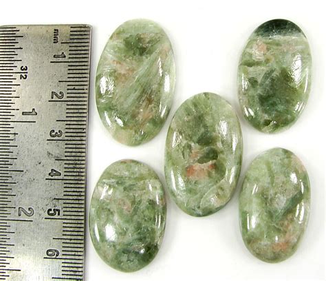 Ct Natural Seraphinite Loose Gemstone Mm Cabochon Pcs