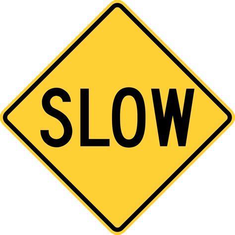 Road Sign Pack 2K PNG United States Sign Slow Png OpenGameArt Org